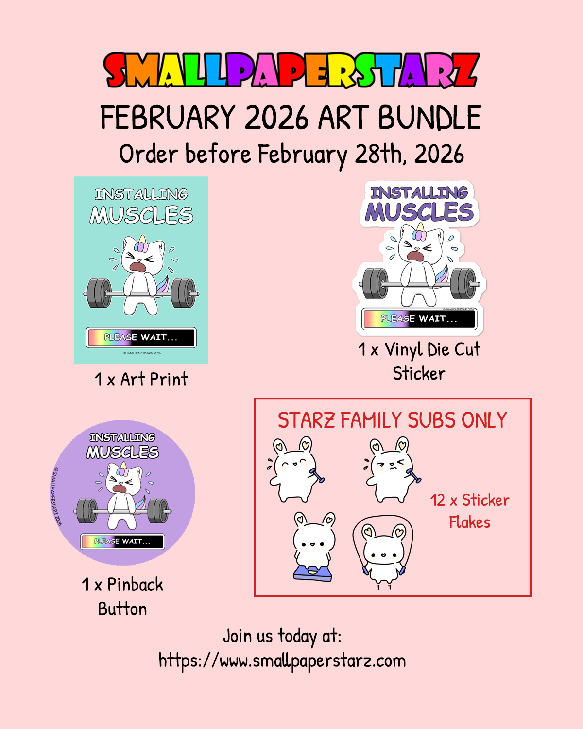 February 2026 Monthly Art Bundle / Happy Mail