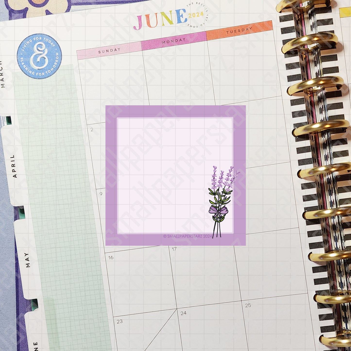 NP031 - Lovely Lavender 3x3in Memo Notepads (50 sheets)