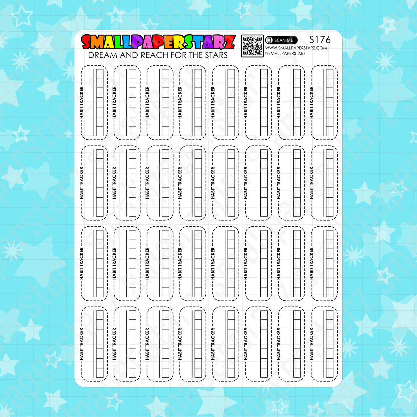 S176 - General Habit Tracker Sticker Sheet (for Hobonichi Cousin)