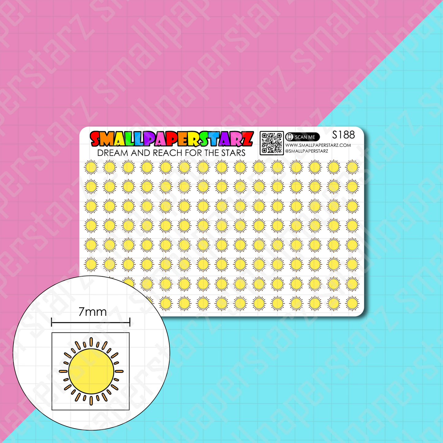 S188 - Sunny Weather Mini Icons Sticker Sheet