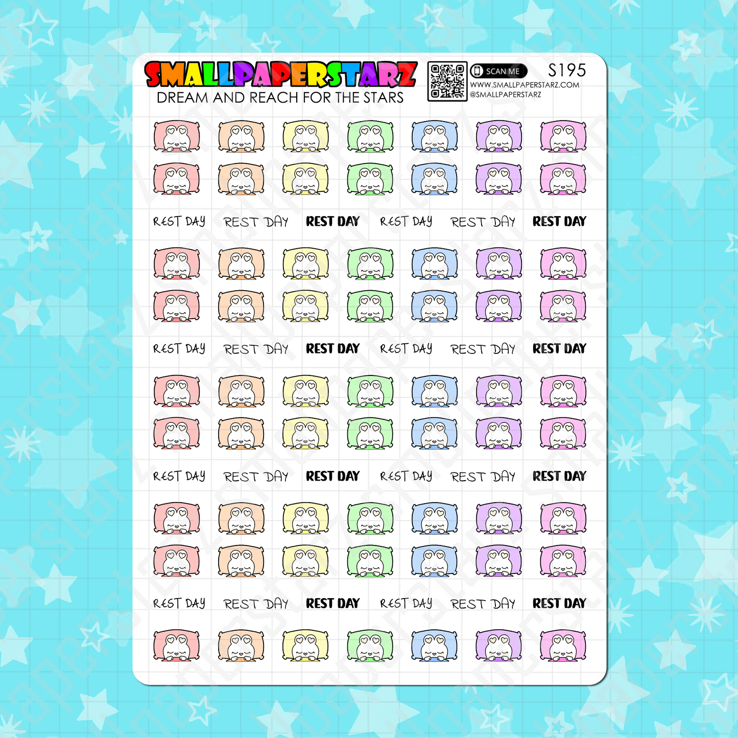 S195 - Sleeping / Resting Lola Bunny Sticker Sheet