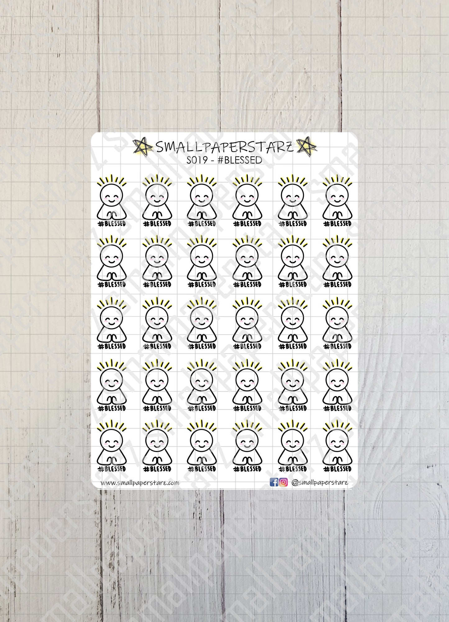 S019 - Feeling Blessed Sticker Sheet