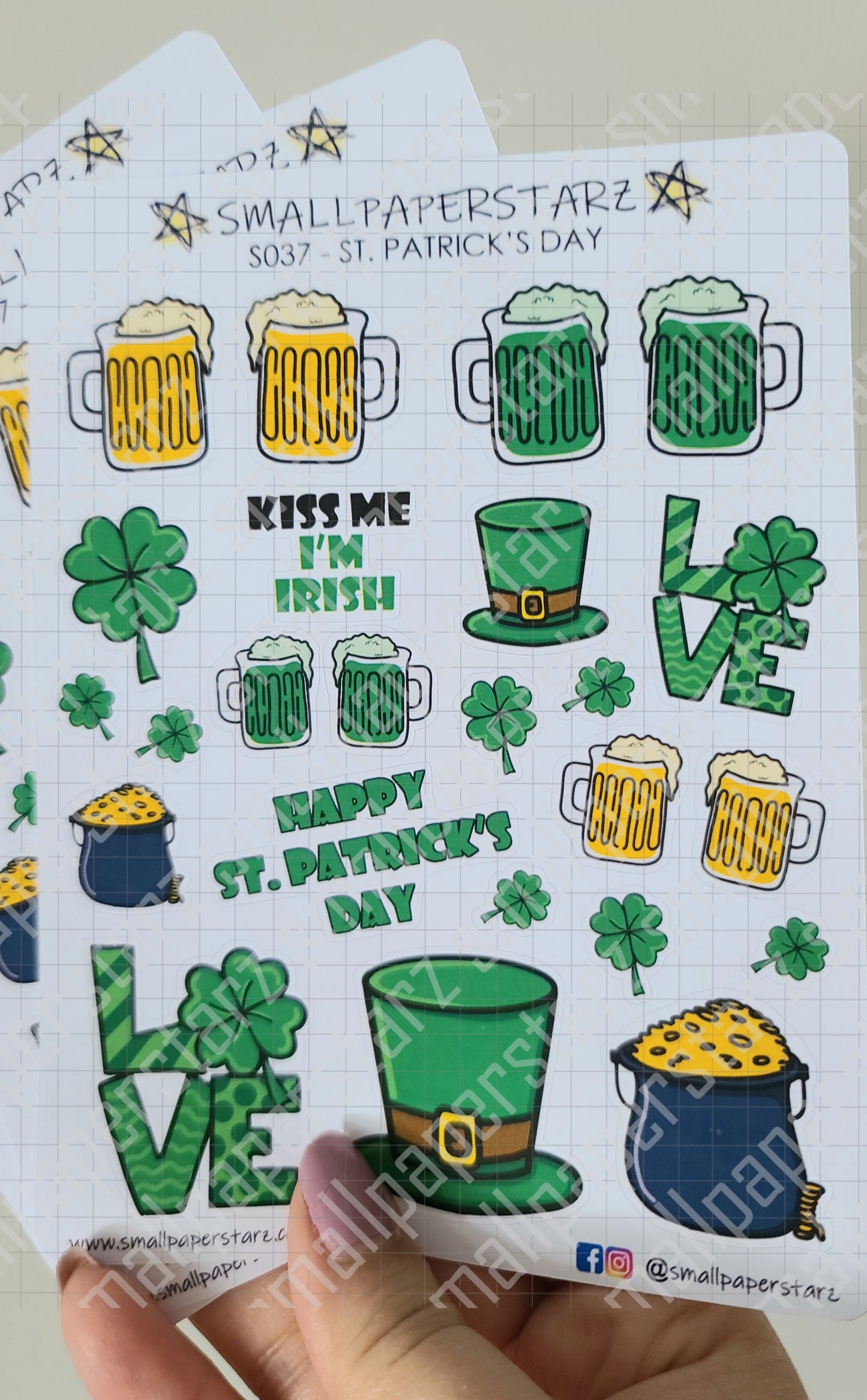 S037 - St. Patrick's Day Sticker Sheet