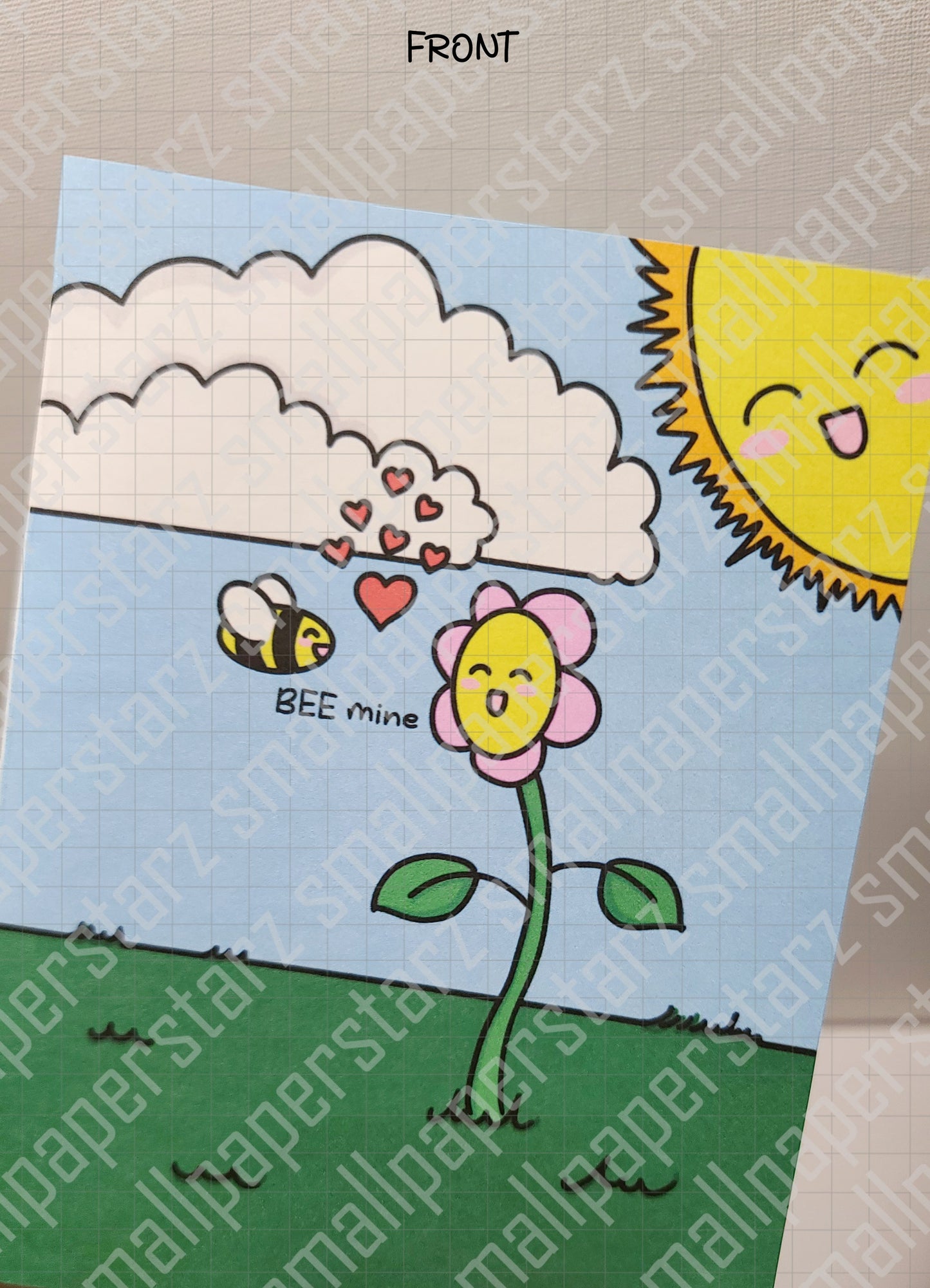 G004 - BEE mine Blank Greeting Card