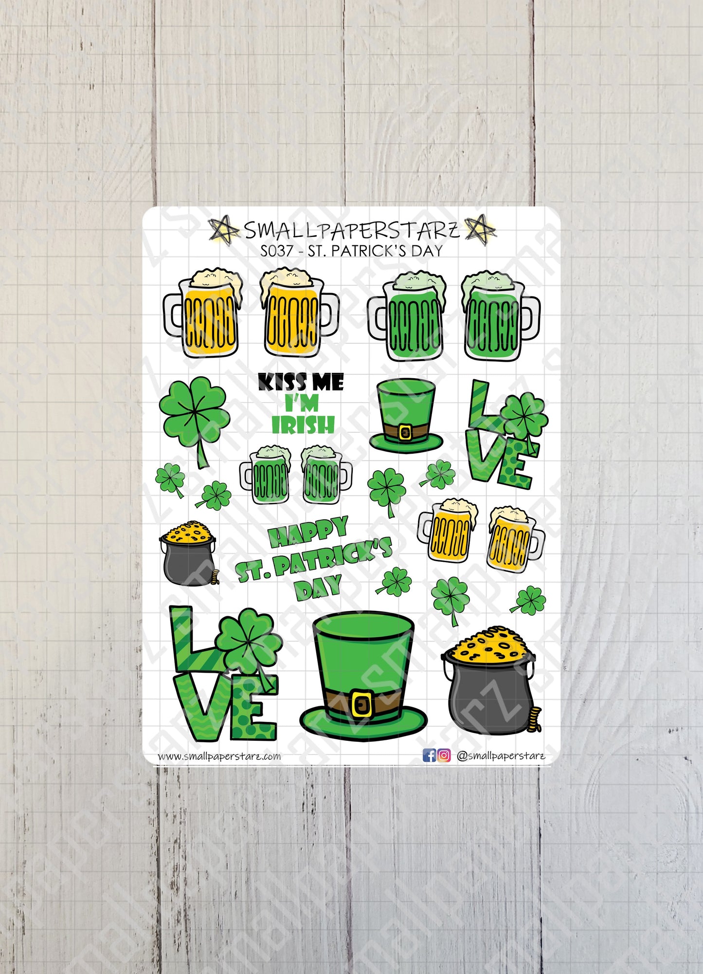 S037 - St. Patrick's Day Sticker Sheet