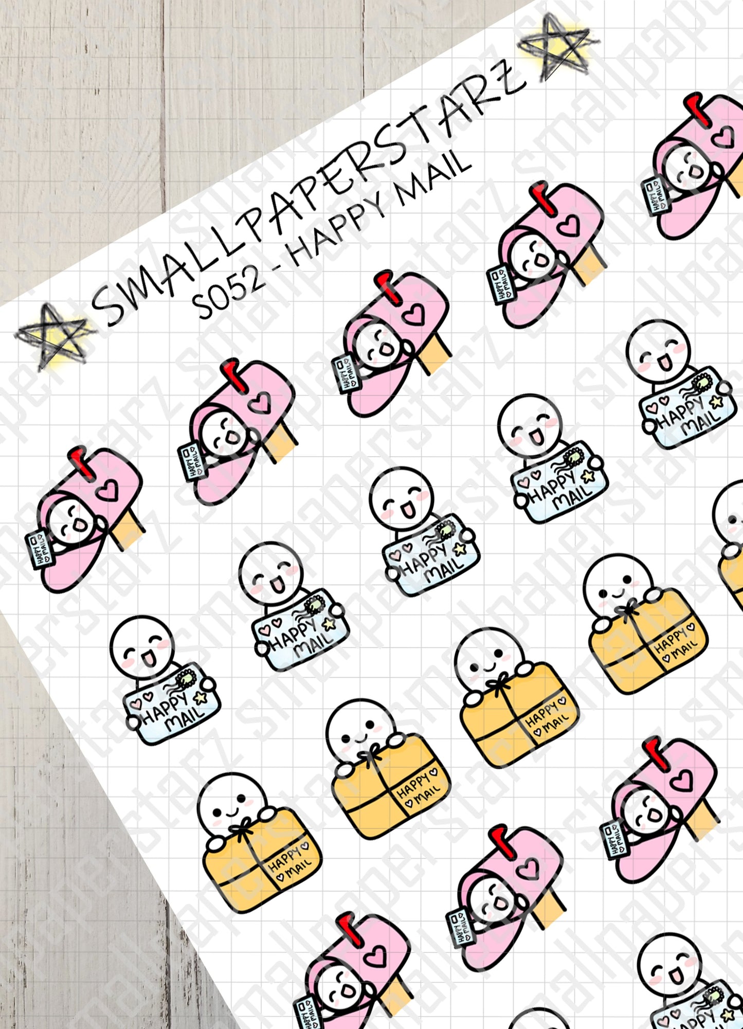 S052 - Happy Mail Sticker Sheet