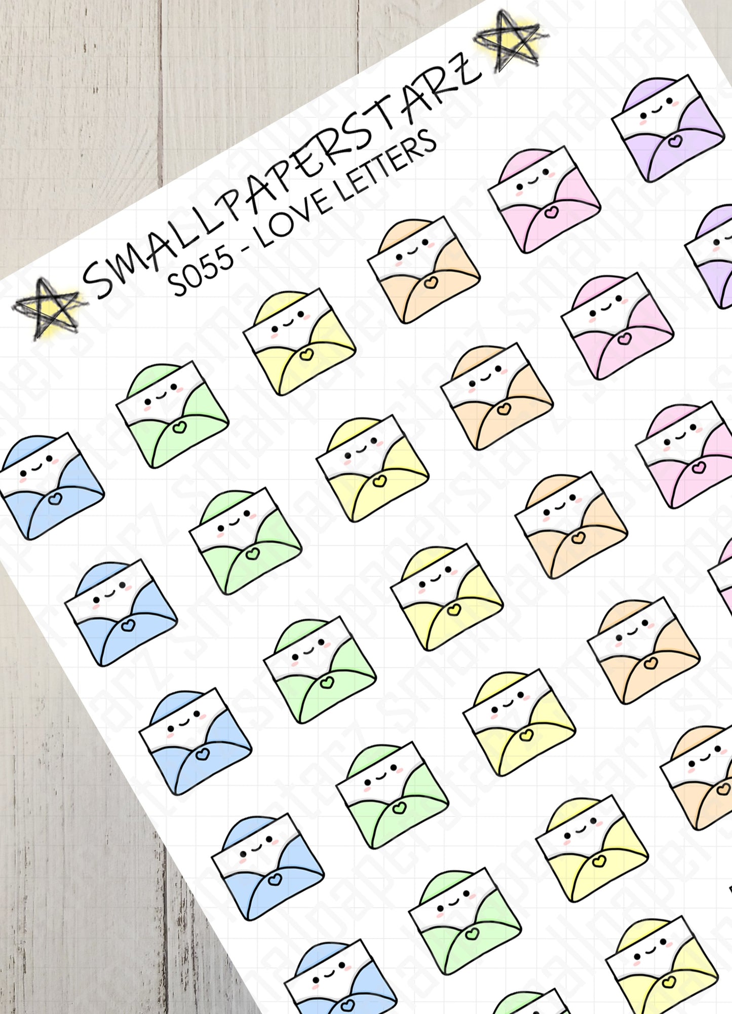 S055 - Love Letters Sticker Sheet