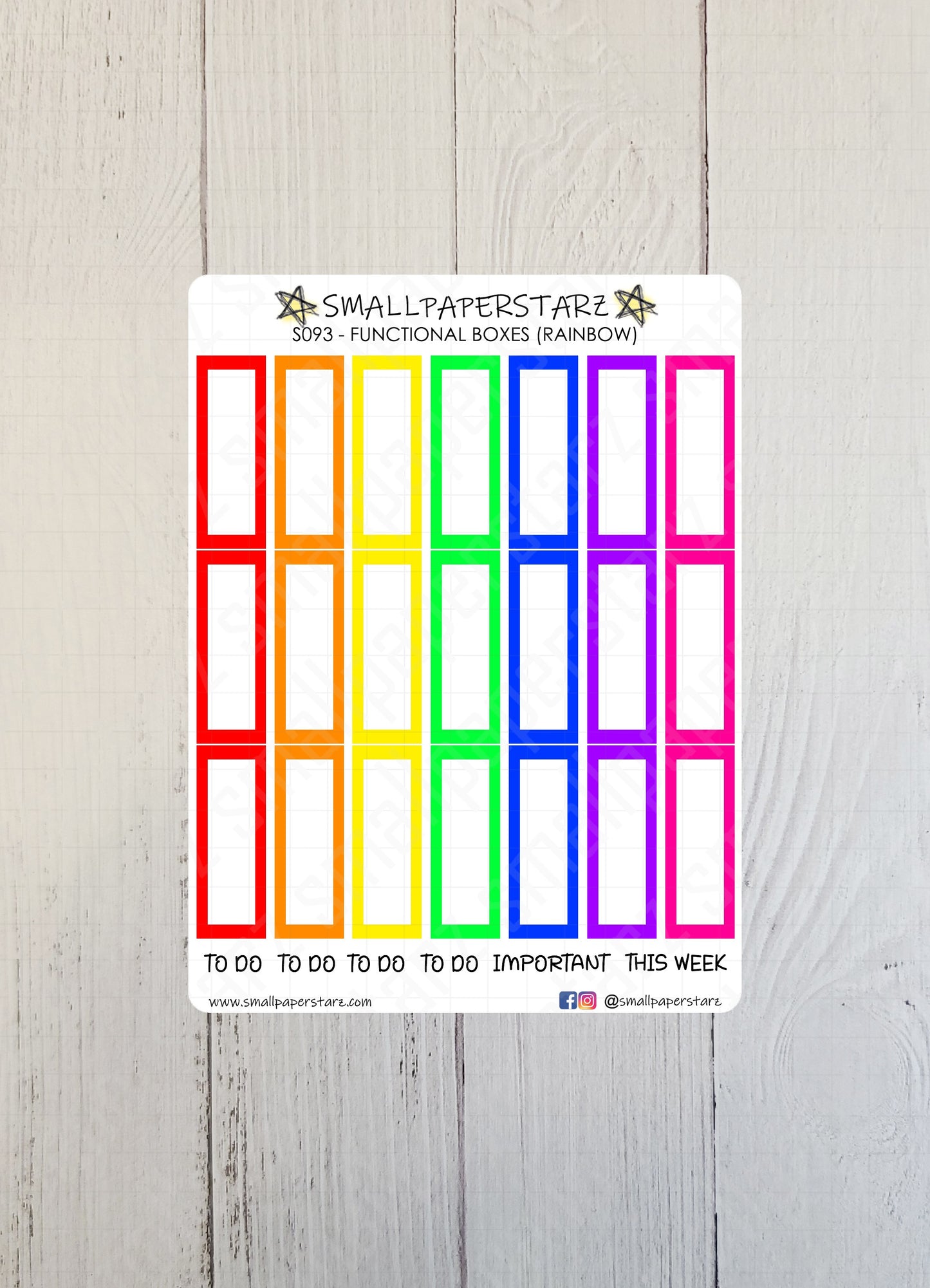 S093 - Rainbow Functional Boxes