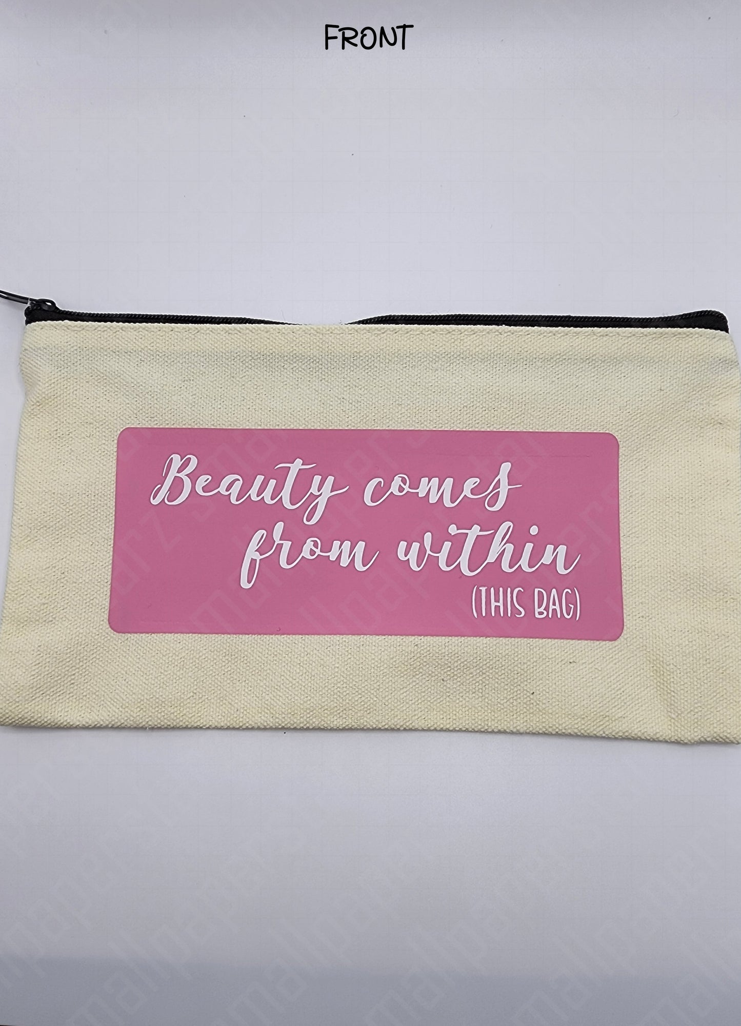 P002 - Beauty Within Pouch Pencil Case Make-up Bag Sticker Storage