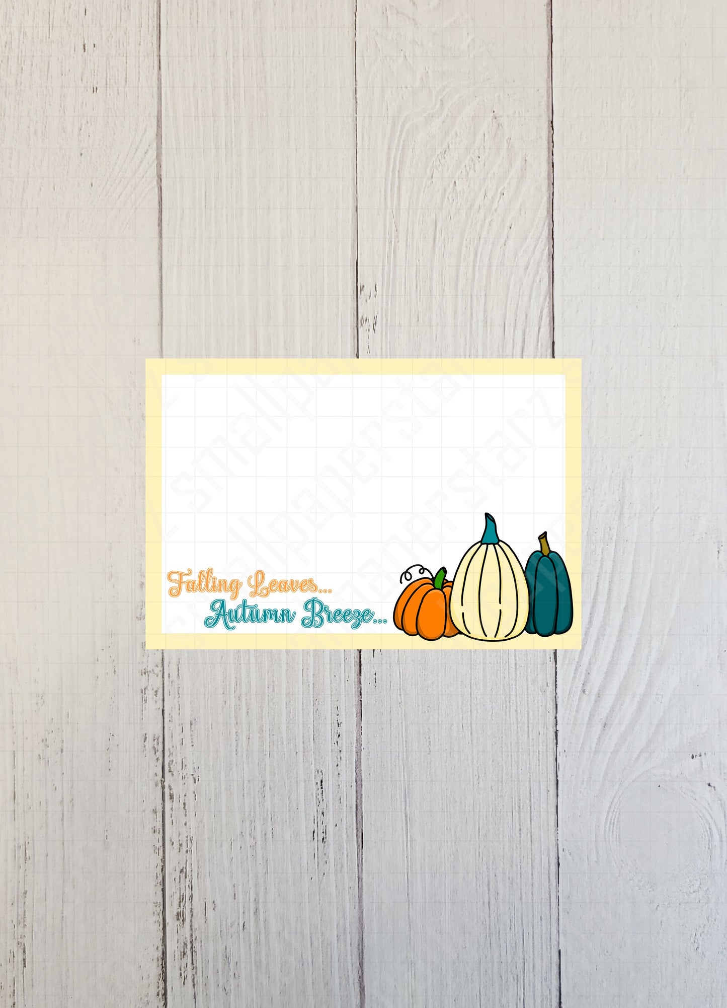 NP014 - Autumn Pumpkins 3x4.5in Memo Notepads