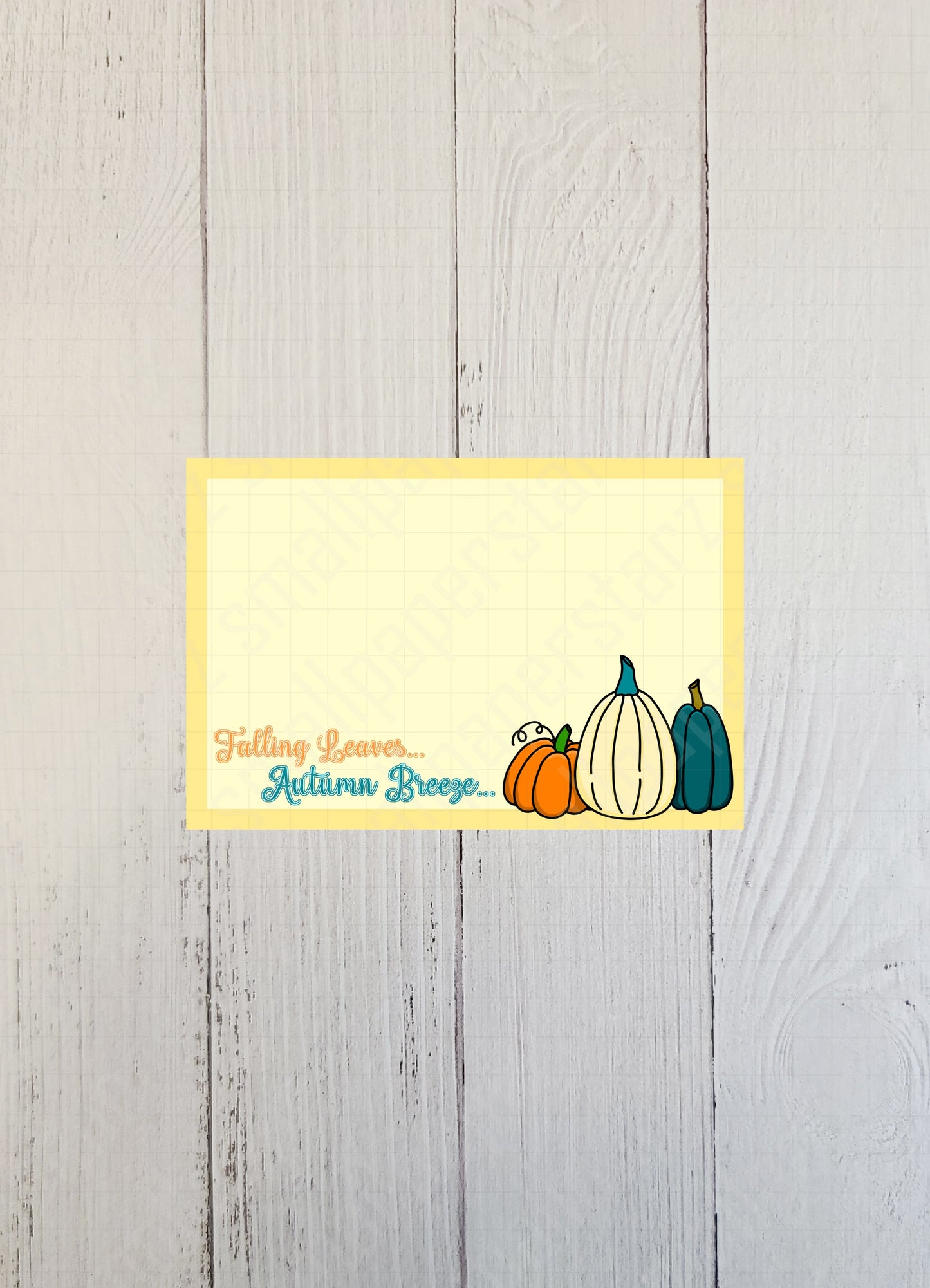 NP014 - Autumn Pumpkins 3x4.5in Memo Notepads