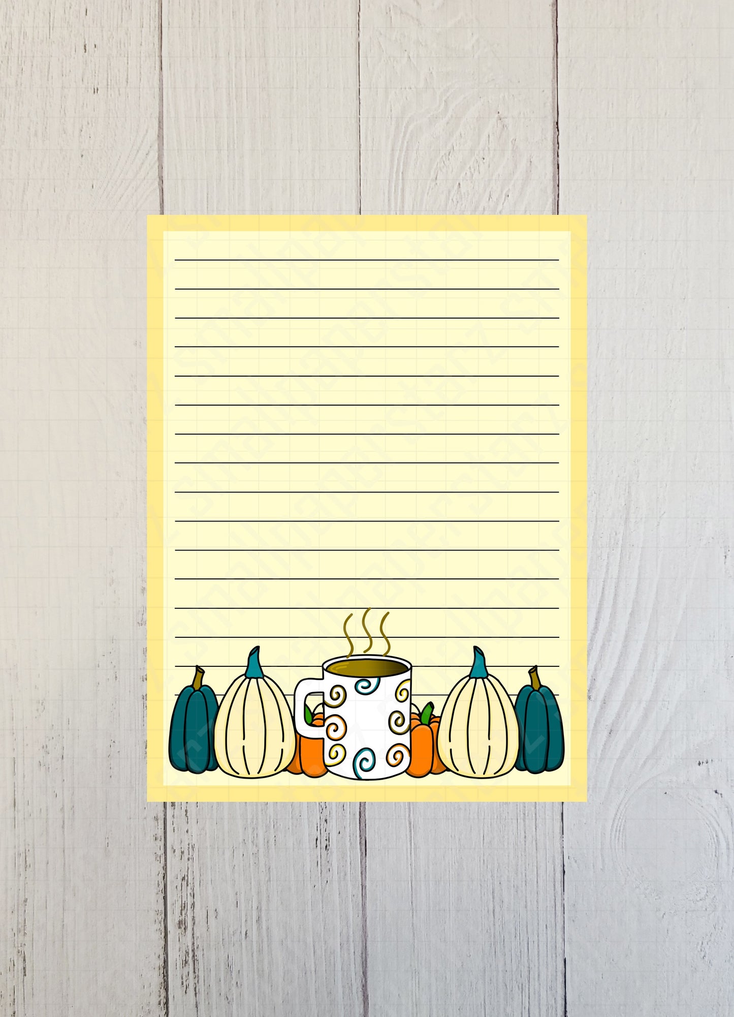 NP015 - Autumn Pumpkins 4.5x6in Memo Notepads