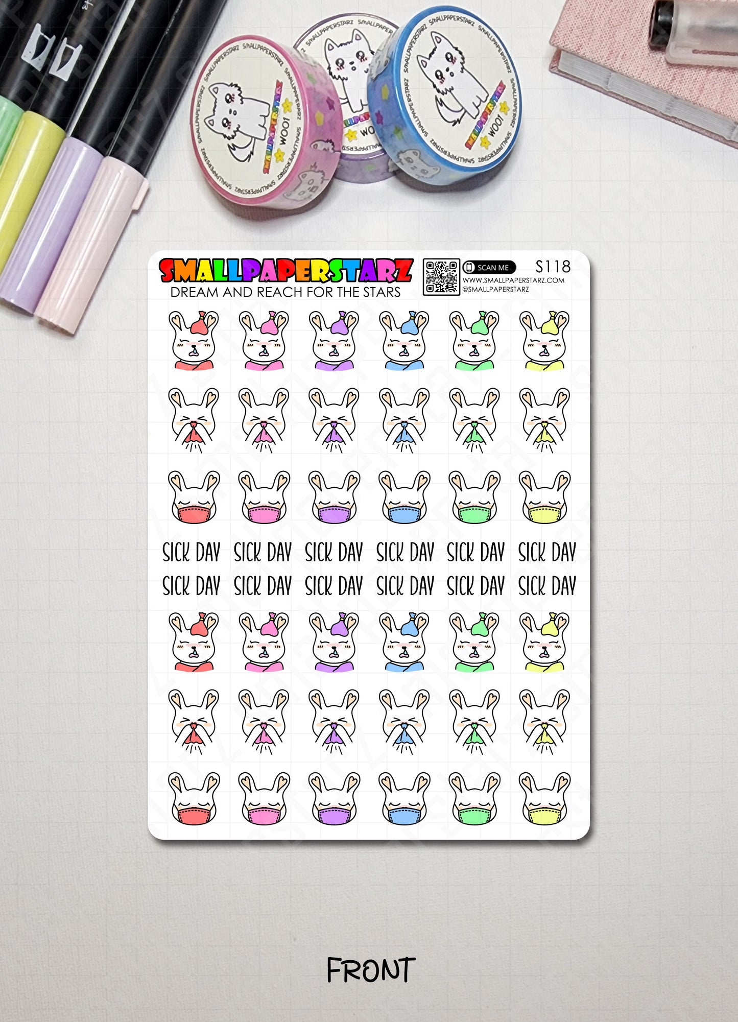 S118 - Lola Sick Day Sticker Sheet
