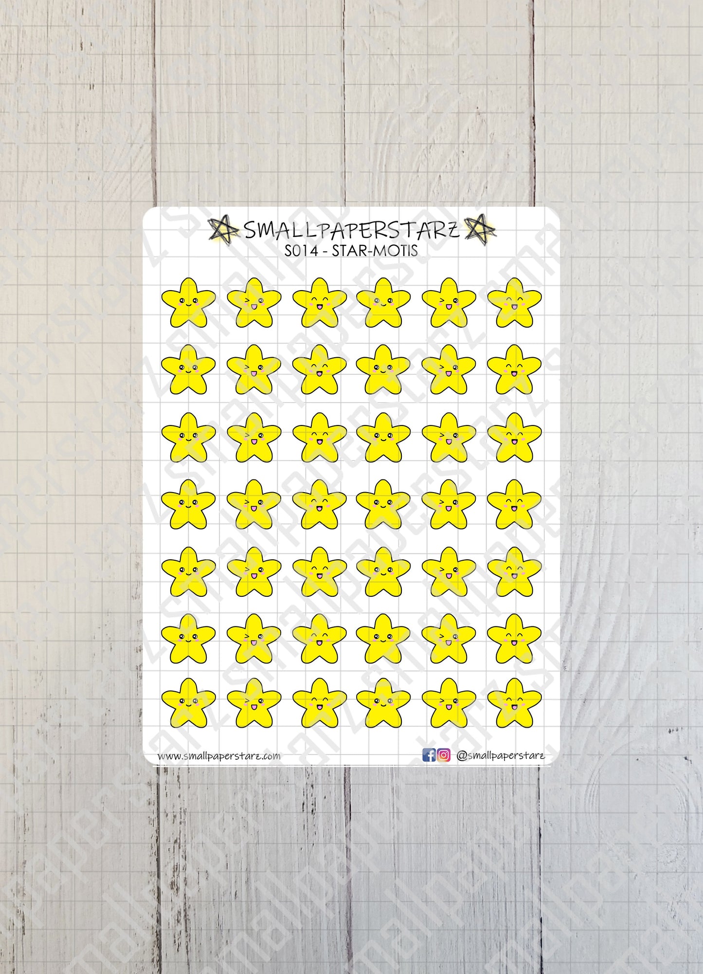 S014 - Star-motis Sticker Sheet