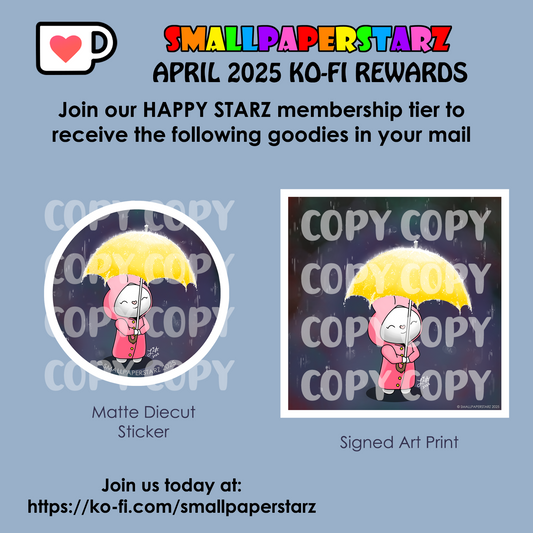 April 2025 Ko-fi Happy Starz Happy Mail