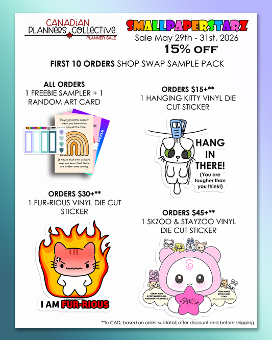 Canadian Planners Collective Sale This Weekend!!!!