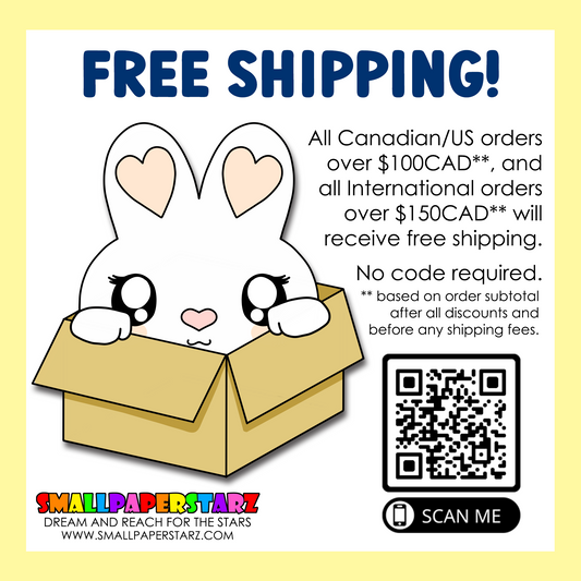 Get your carts ready! Free shipping now available!!