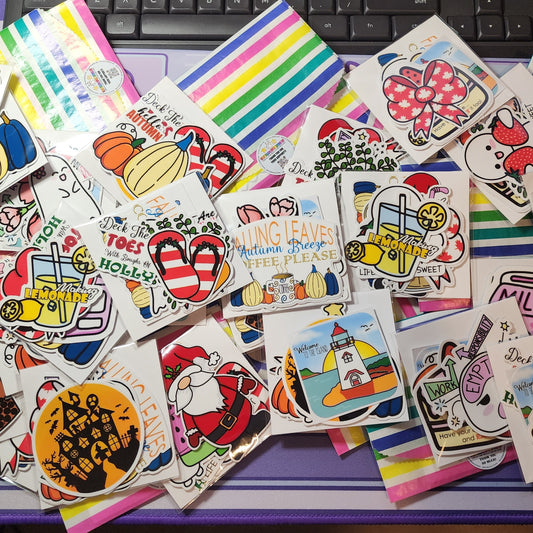 Mystery Die Cut Pack - 6 Random Die Cut Stickers
