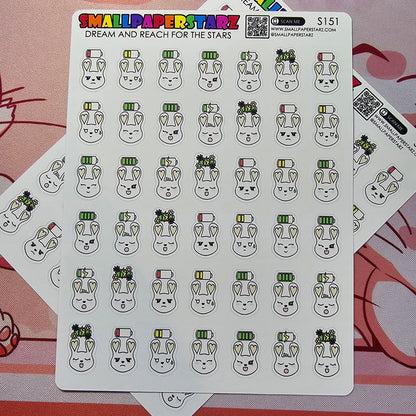 S151 - Recharge Your Battery Lola Bunny Sticker Sheet