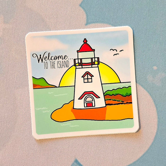 F047 - Welcome to Island Life Waterproof Vinyl Die Cut Sticker