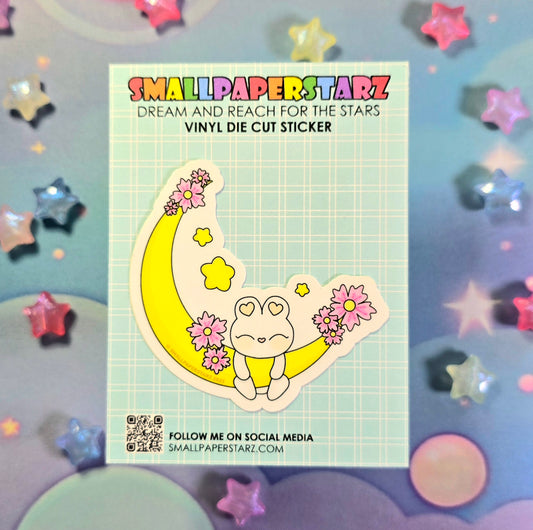 F053 - Moonlight Sakura Lola Bunny Waterproof Vinyl Die Cut Sticker