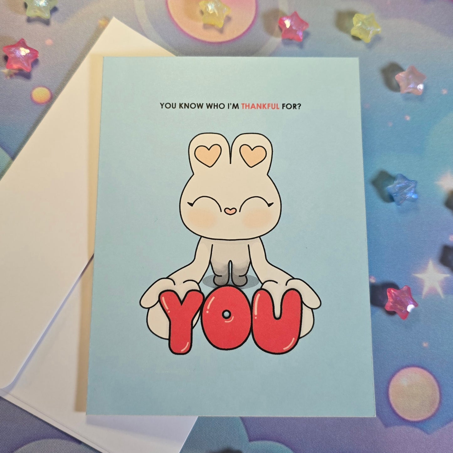 G034 - Thankful For YOU Blank Greeting Card