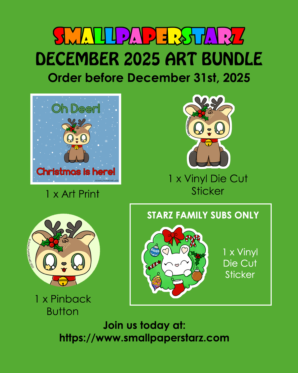 December 2025 Monthly Art Bundle / Happy Mail
