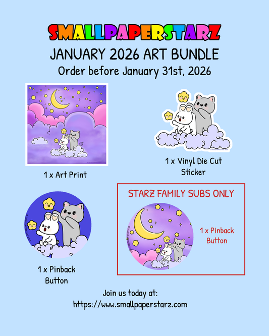 January 2026 Monthly Art Bundle / Happy Mail