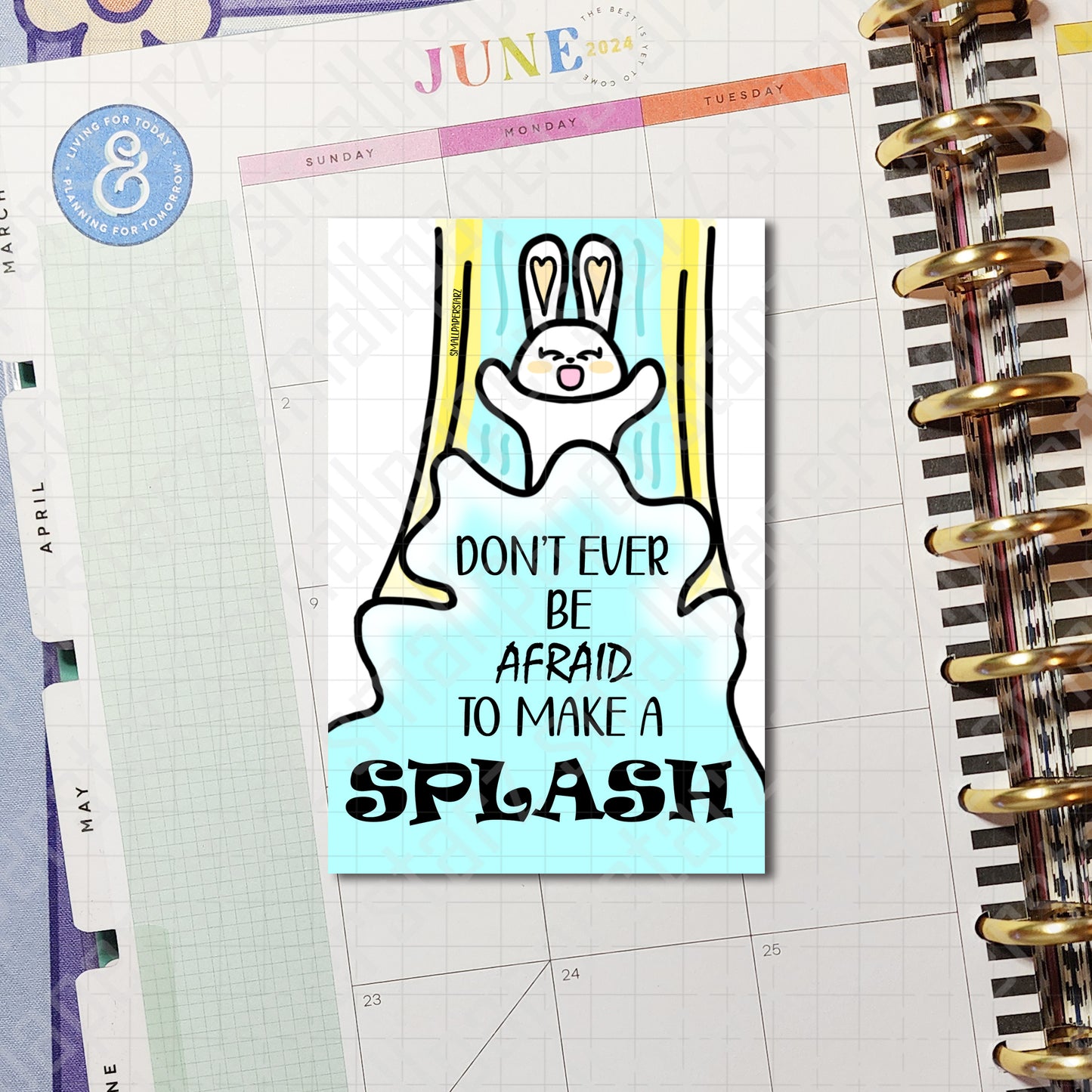 A005 - Make A Splash 4 x 6 in. Thank You Art Card