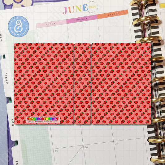 SA001 - Strawberry Hearts 5" x 7" Sticker Album