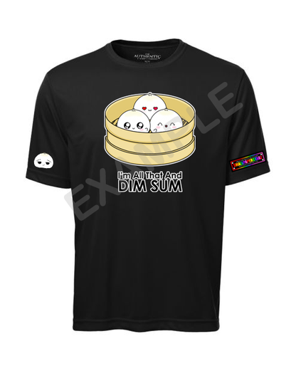 C003 - All That And Dimsum Punny Athletic Workout T-shirt Cute Apparel