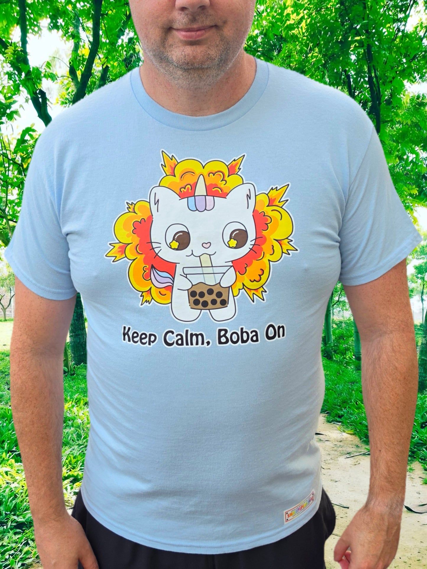 C004 - Keep Calm Boba On T-shirt Cute Apparel