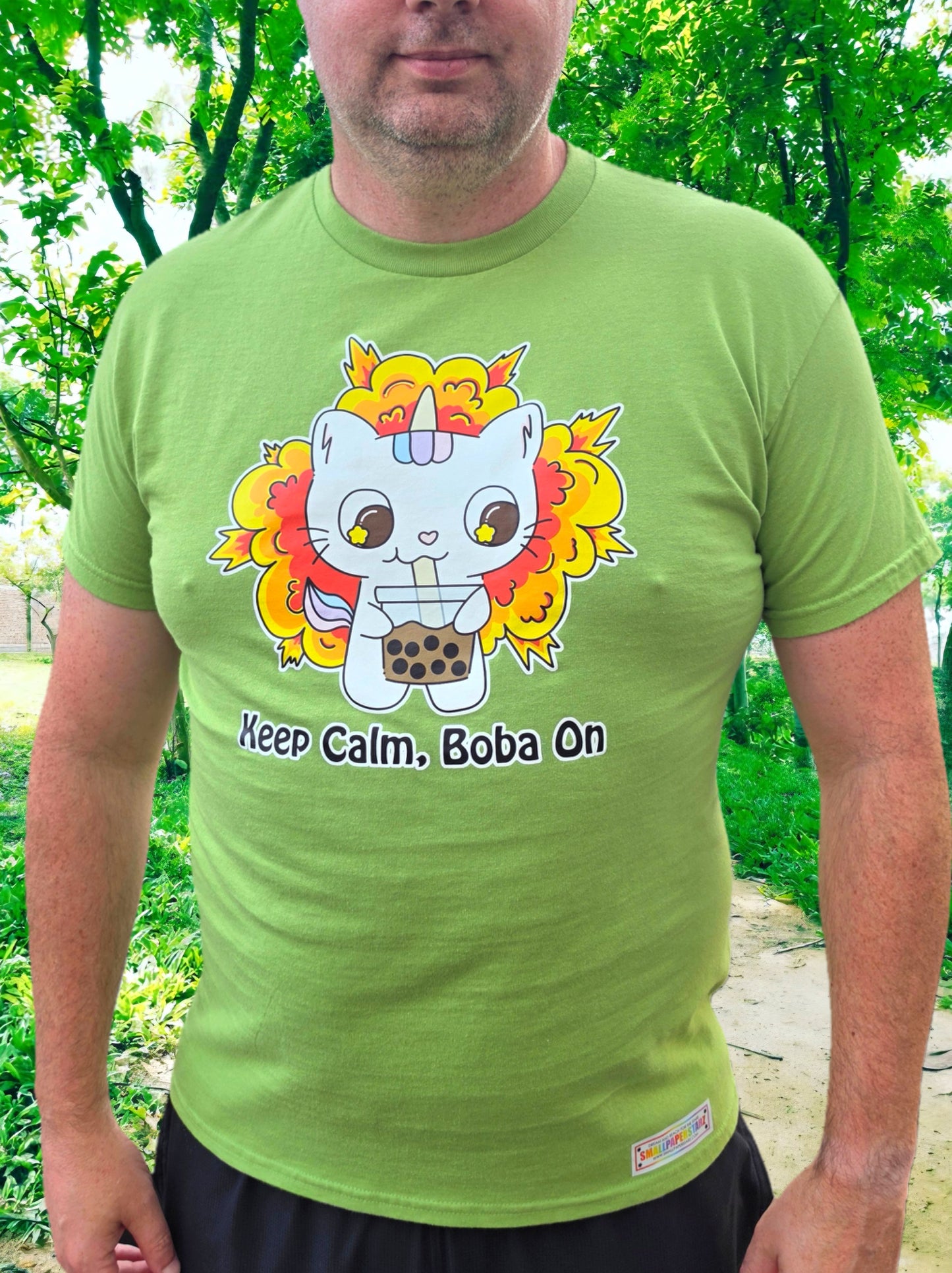 C004 - Keep Calm Boba On T-shirt Cute Apparel
