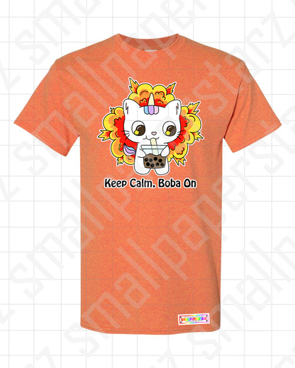 C004 - Keep Calm Boba On T-shirt Cute Apparel
