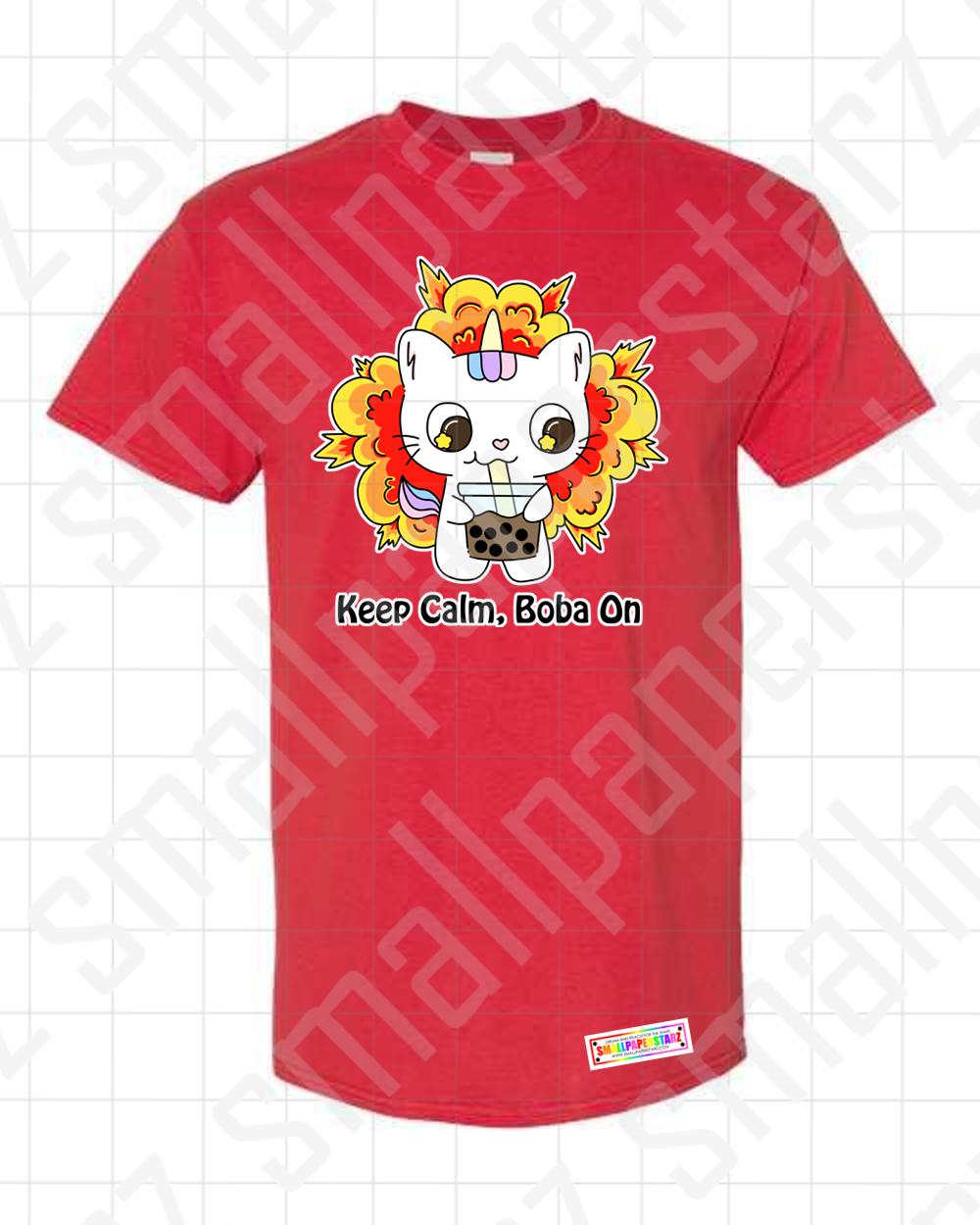C004 - Keep Calm Boba On T-shirt Cute Apparel