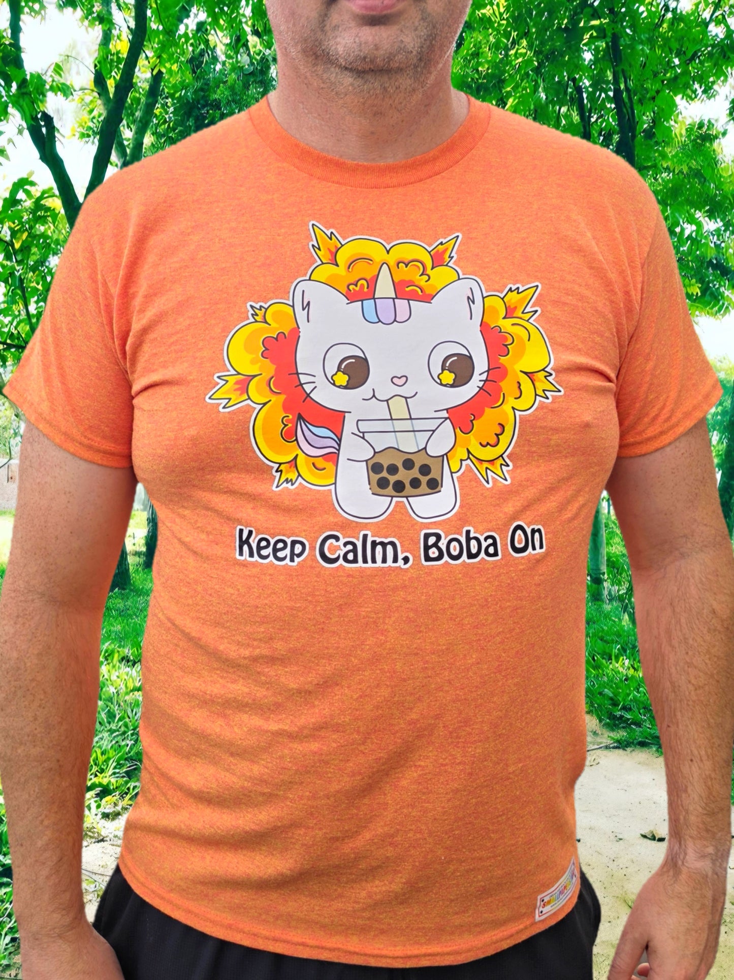 C004 - Keep Calm Boba On T-shirt Cute Apparel