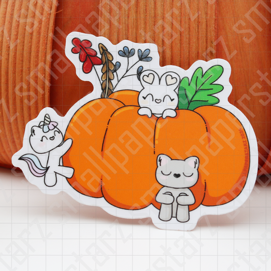F046 - Autumn with SMALLPAPERSTARZ Waterproof Vinyl Die Cut Sticker