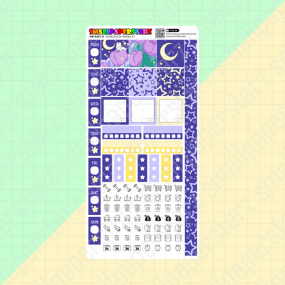 HW-K001 - Tulip Dreams Lola Bunny Hobonichi Weeks Planner Sticker Kit