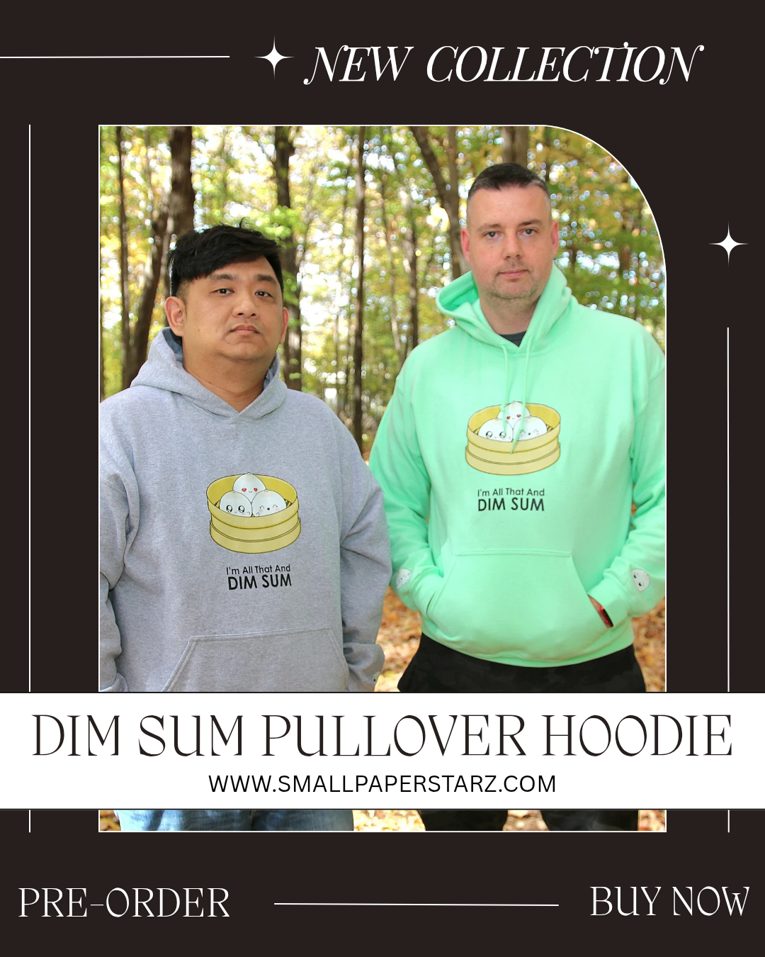 [PREORDER] C001 - All That And DIM SUM Punny Pullover Hoodie Cute Apparel