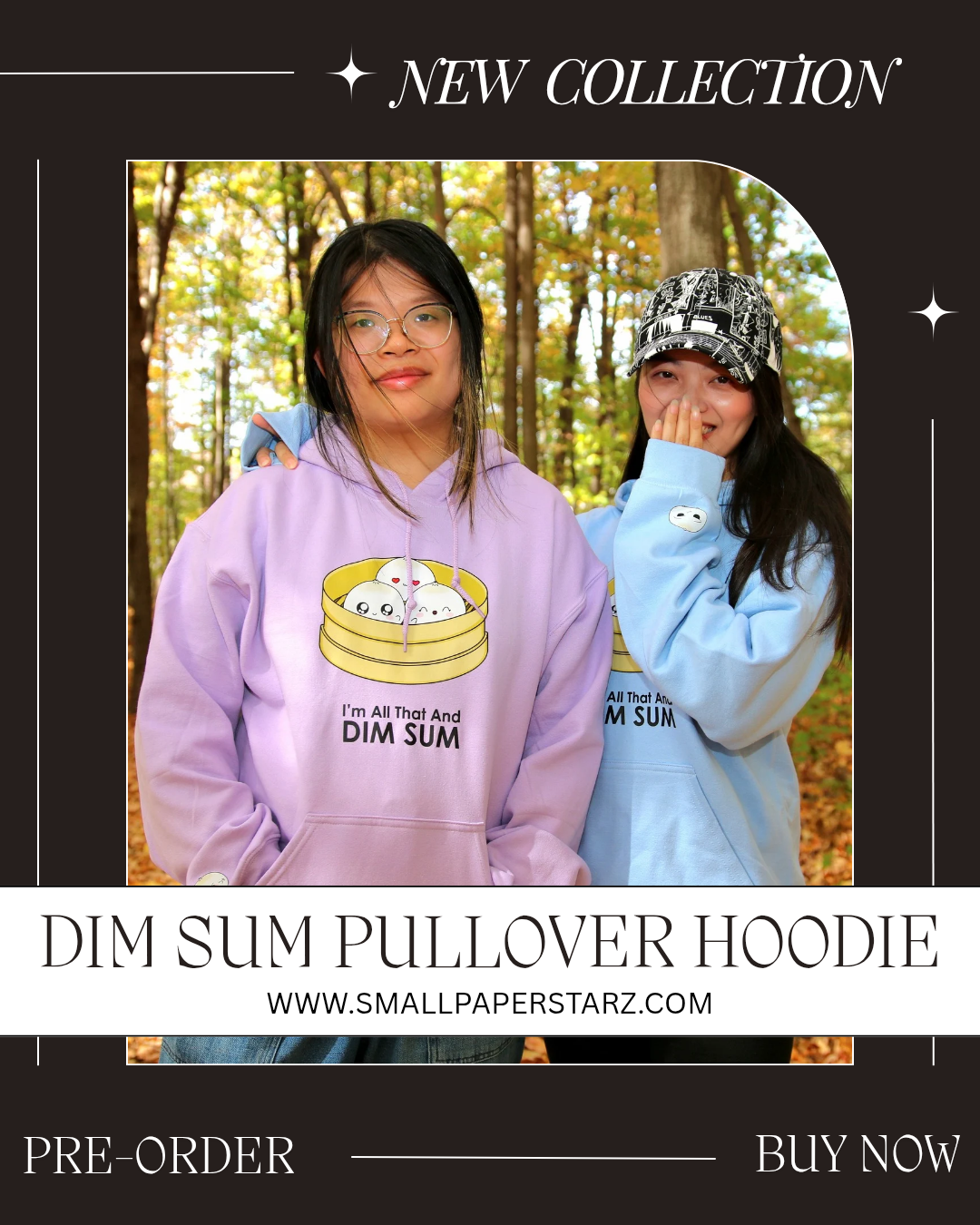 [PREORDER] C001 - All That And DIM SUM Punny Pullover Hoodie Cute Apparel