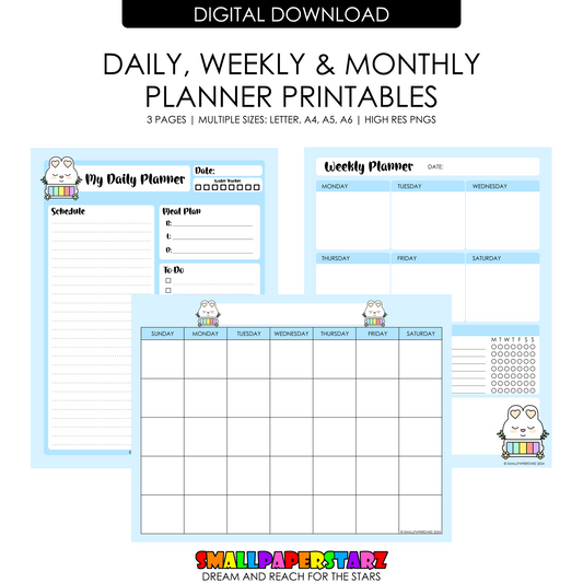 Patreon Digital Downloads: January 2024 Planner Printable