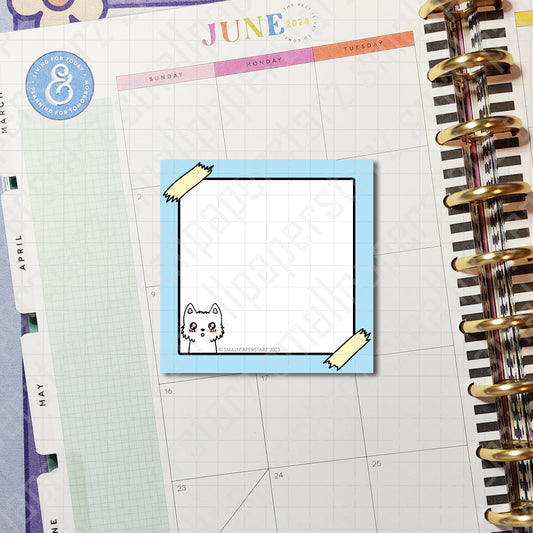 NP023 - Blue Luna Blushing 3x3in Memo Notepads (50 sheets)