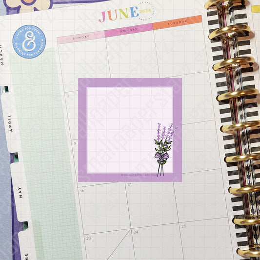 NP031 - Lovely Lavender 3x3in Memo Notepads (50 sheets)