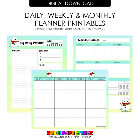 November 2023 Patreon Planner Printables