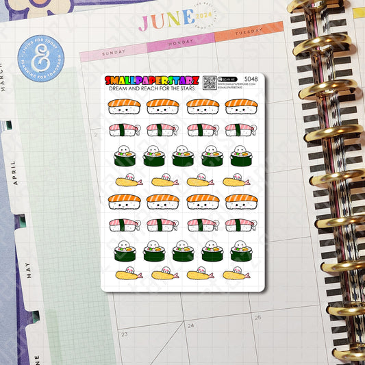 S048 - Sushi Addict Sticker Sheet