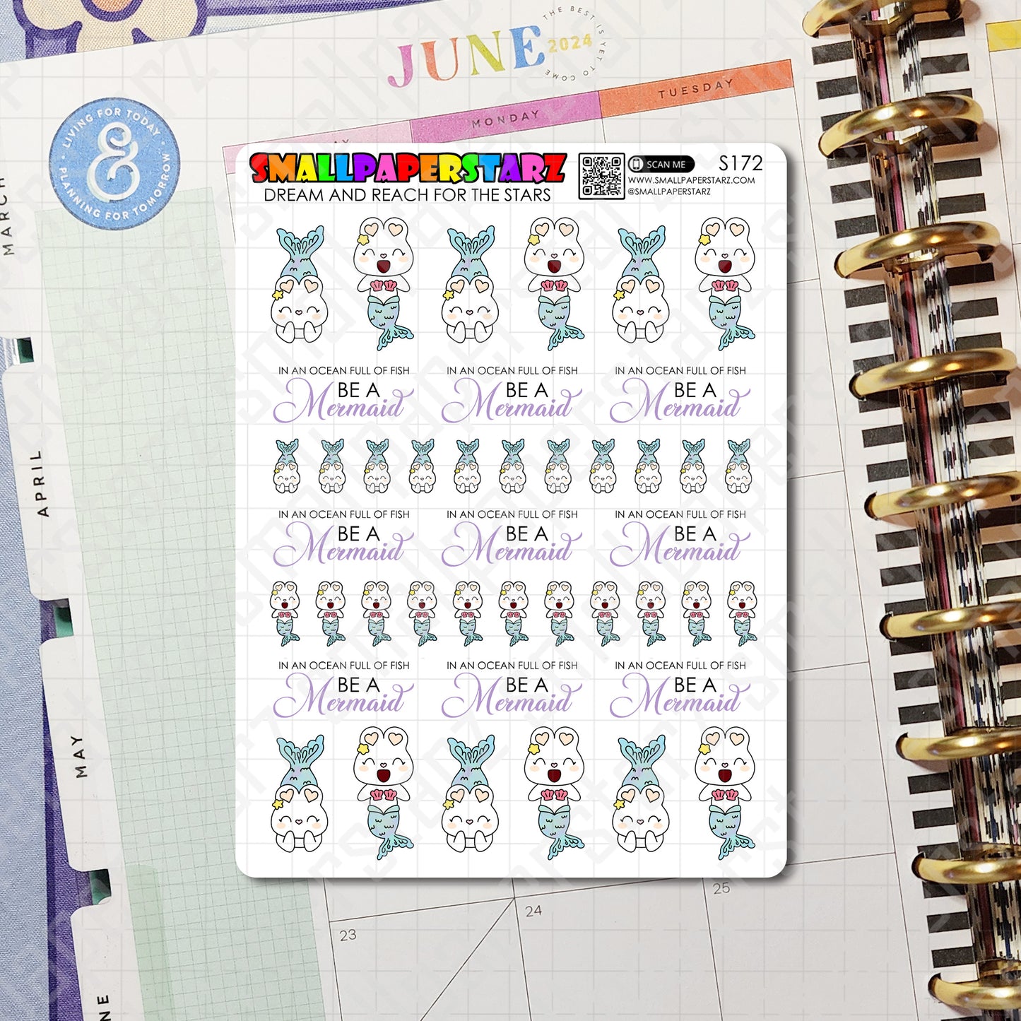 S172 - Lola Be A Mermaid Sticker Sheet