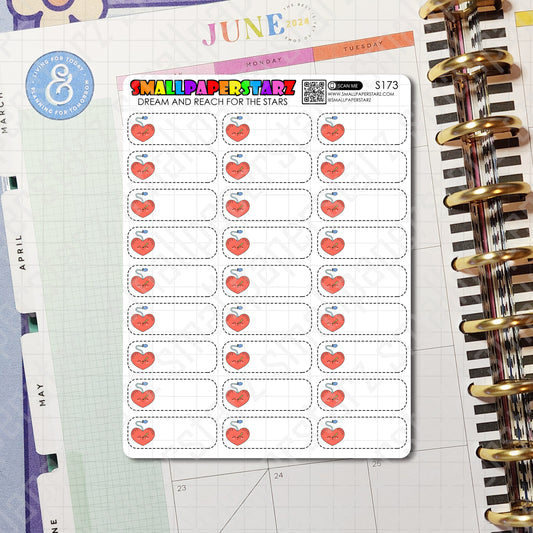 S173 - Heart Health Check-up Sticker Sheet