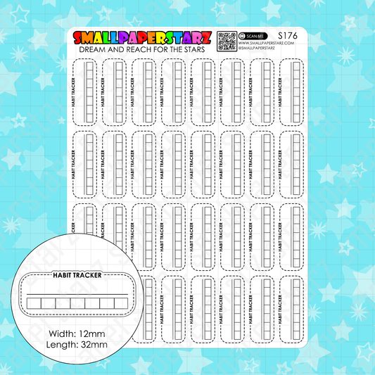 S176 - General Habit Tracker Sticker Sheet (for Hobonichi Cousin)