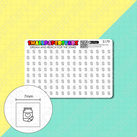 S179 - Medication / Pills Mini Icons Sticker Sheet