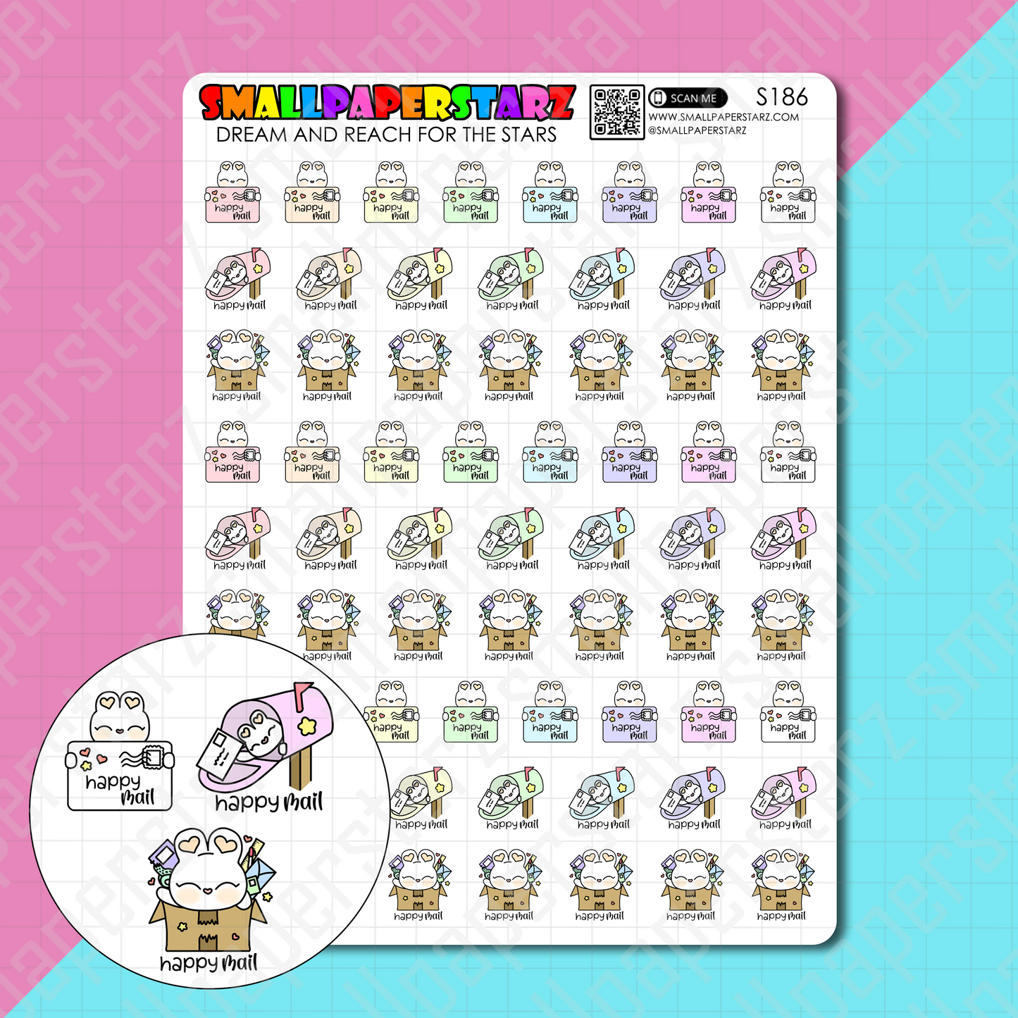 S186 - Happy Mail Lola Bunny Sticker Sheet